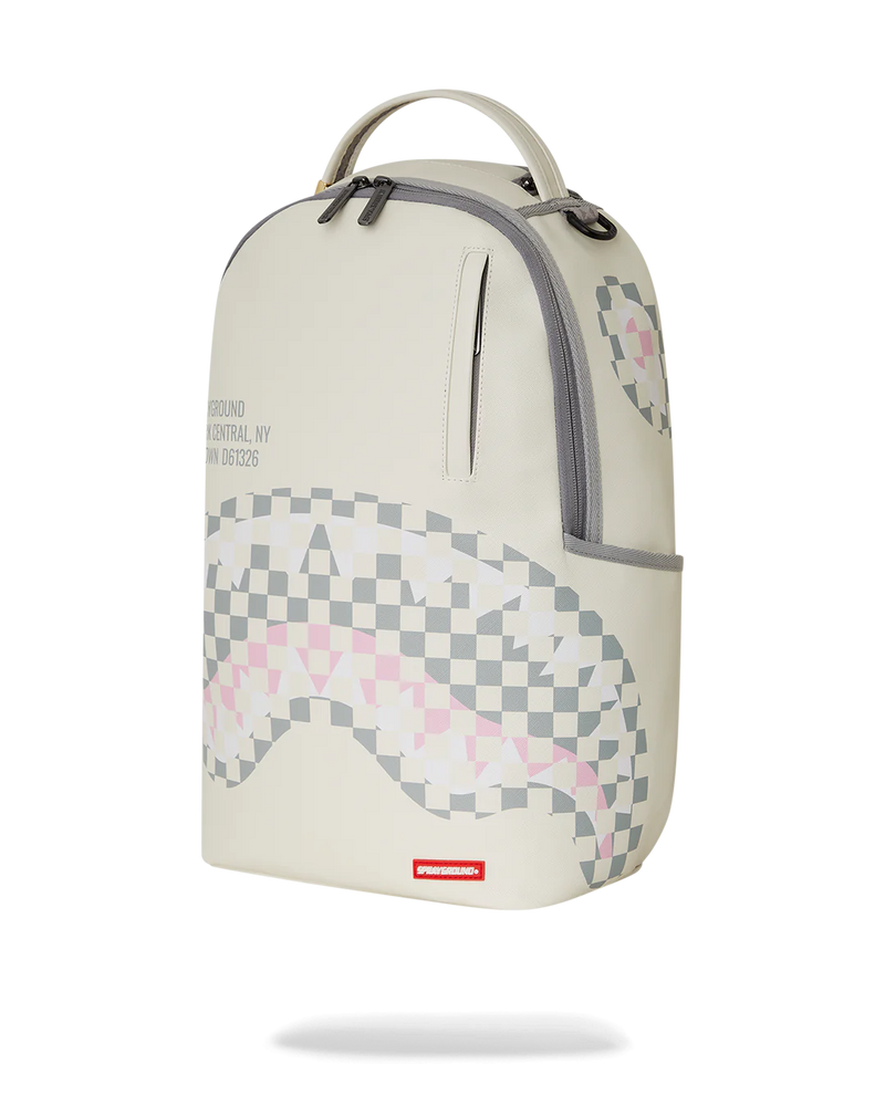 SPRAYGROUND 'Cream Check Shark Central' Backpack (910B7420NSZ)