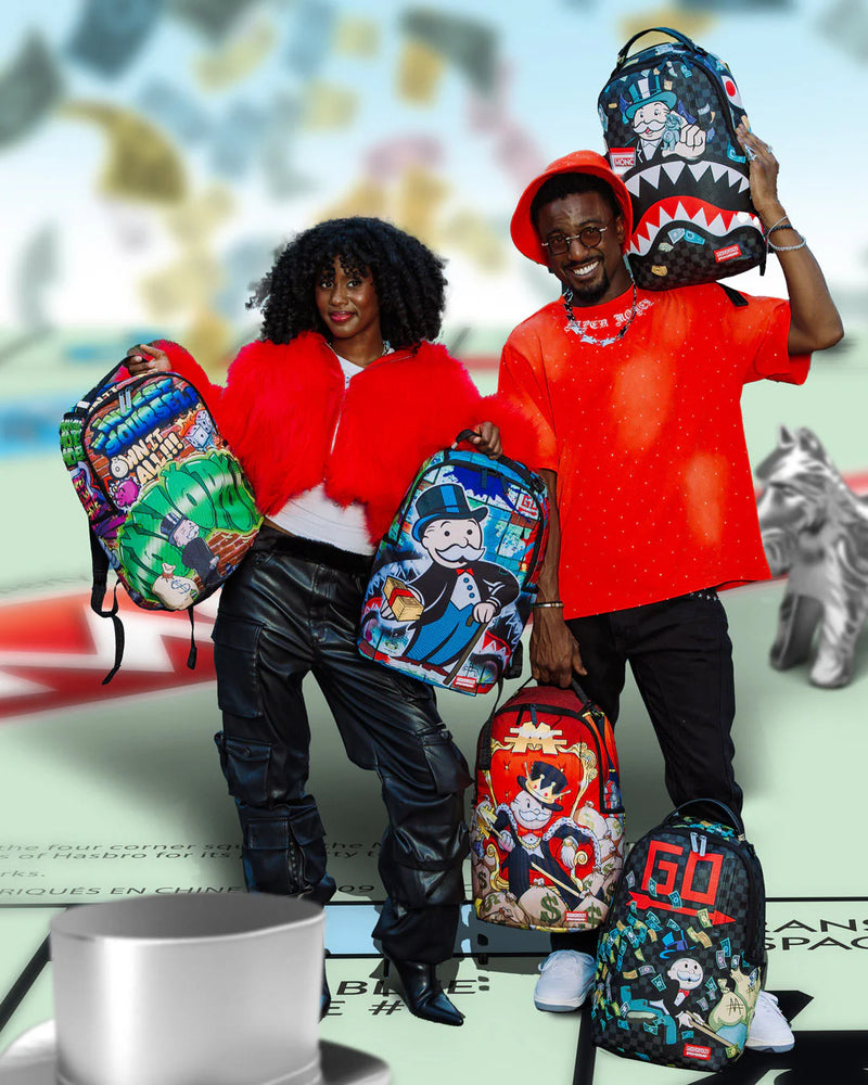 SPRAYGROUND 'MONOPOLY GOLD EMPIRE THRONE' Backpack (910B7137NSZ)