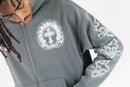 Rebel Minds 'Cross FZ' Zip Up Hoodie (DK Grey) 152-328 - FRESH N FITTED