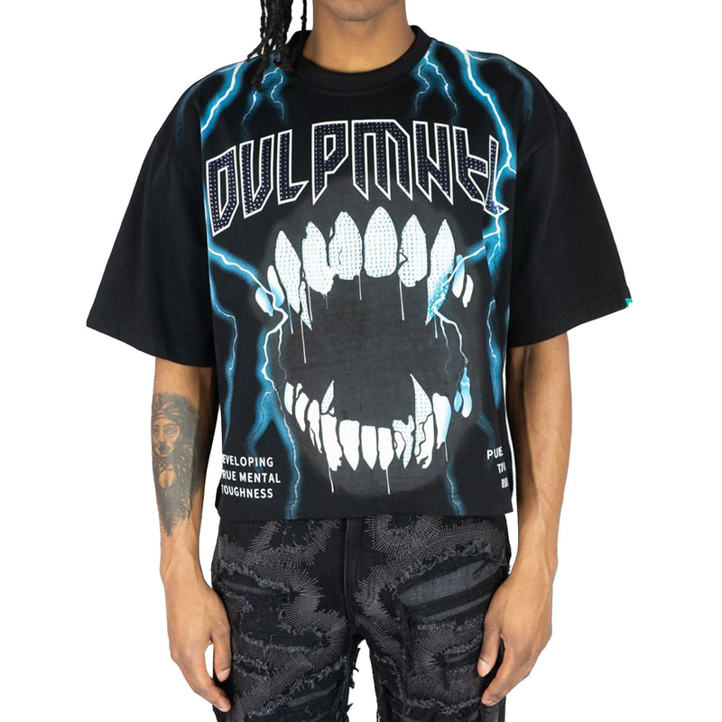 DVMT 'Grillz' Cropped T-Shirt (Black) 751-131