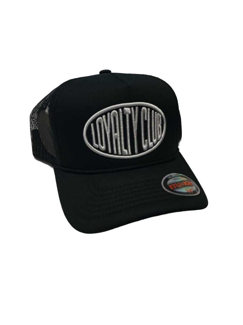 Muka 'Loyalty Club' Trucker Hat (Black) MUM2241 - Fresh N Fitted Inc