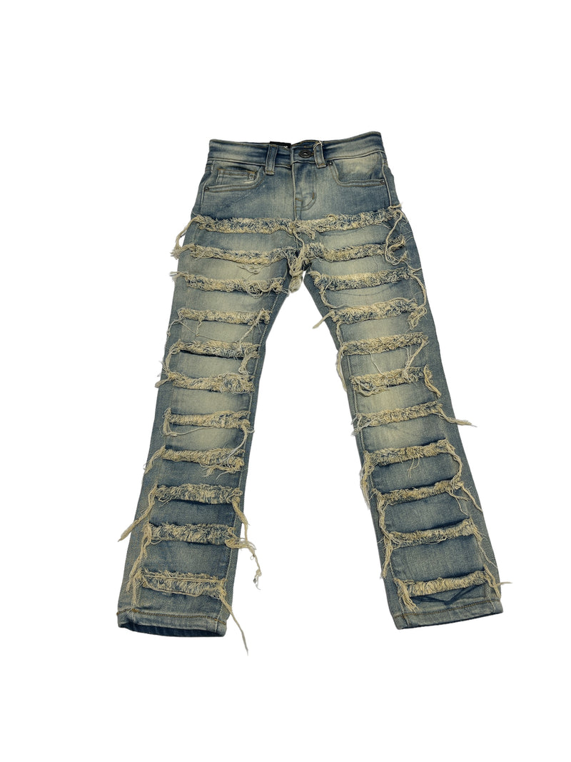 Focus Kids 'Ripped' Stacked Denim (Vintage) 3364 - Fresh N Fitted Inc