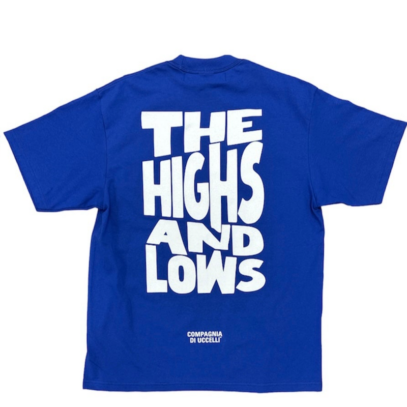 Birds "High Lows" Premium Royal Blue Oversized S/S T-Shirt