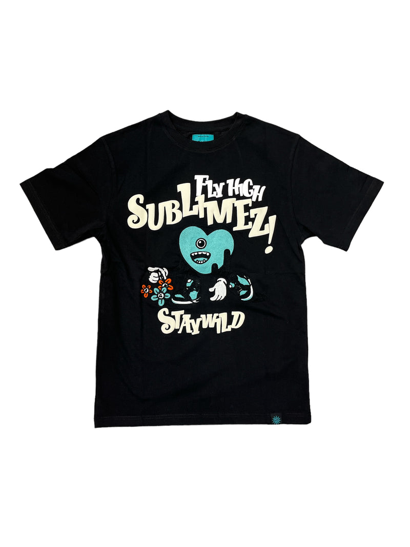 Sublimez 'Heart Monster' T-Shirt (Black) TE2369 - Fresh N Fitted Inc