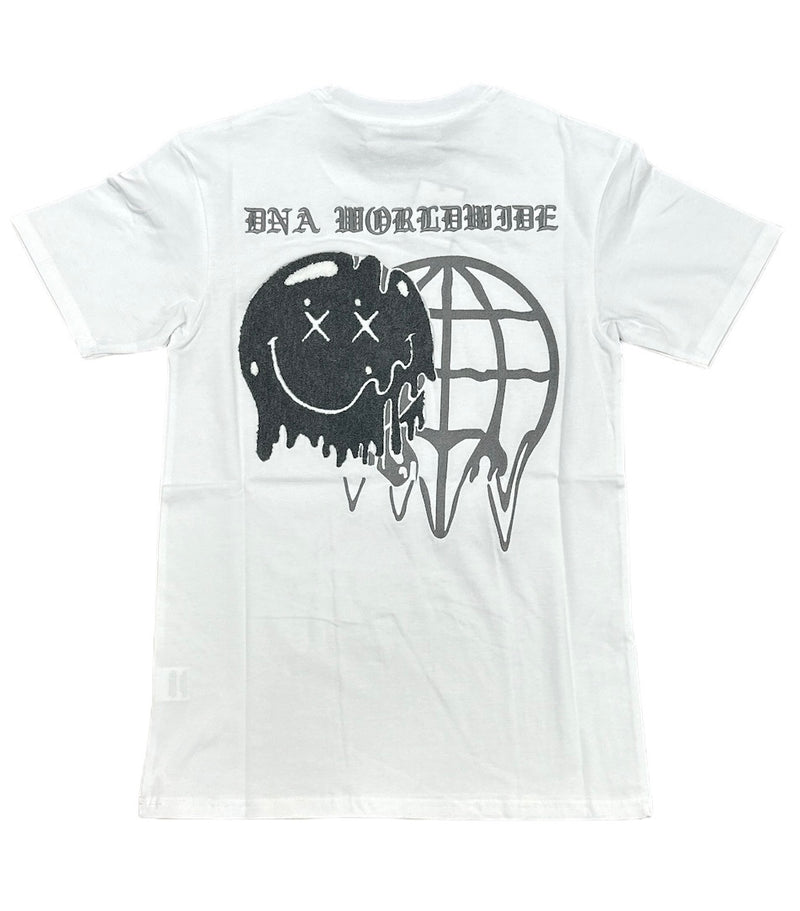 DNA 'WorldWide' T-Shirt (White/Grey) - Fresh N Fitted Inc