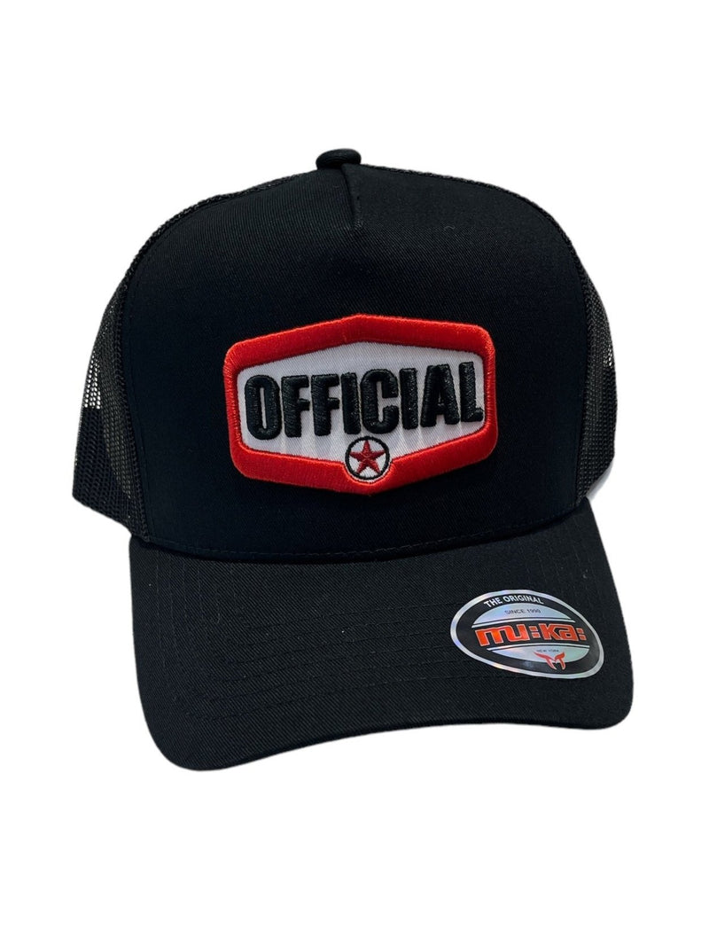 Muka 'Official' Trucker Hat (Black) TN5308B - Fresh N Fitted Inc