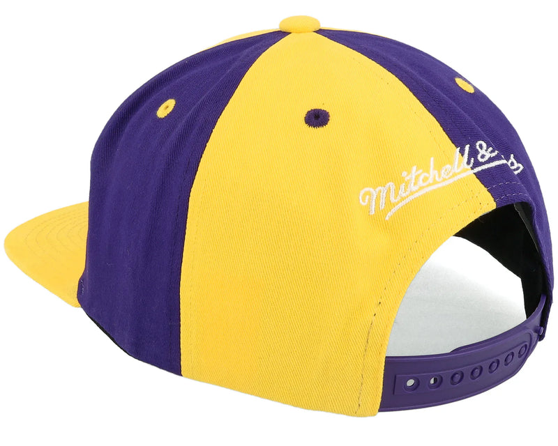 Mitchell & Ness 'Los Angeles Lakers' NBA PinWheel Of Fortune Snap Back (Yellow/Purple) LD21252 - Fresh N Fitted Inc