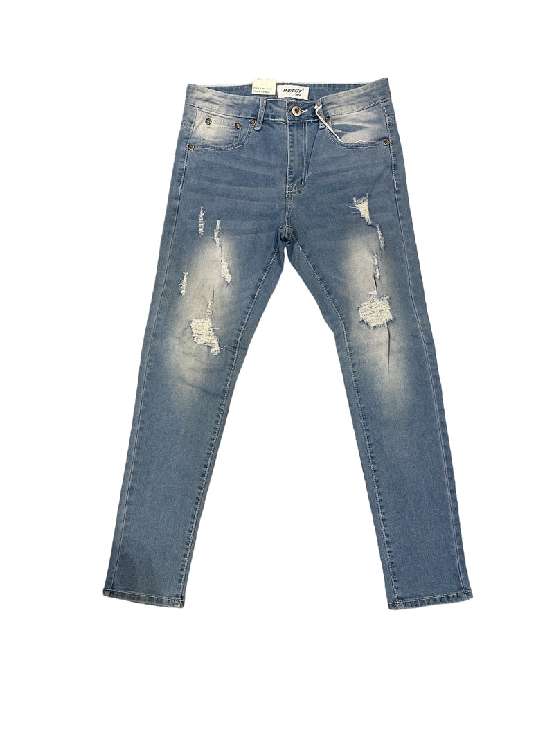 M. Society Skinny Fit Jeans (Ice) MS-13192 - Fresh N Fitted Inc