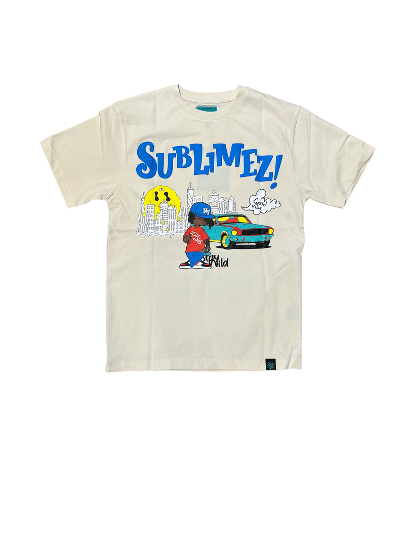 Sublimez 'Live Wild Kid' T-Shirt (Eggshell) TE2366 - Fresh N Fitted Inc