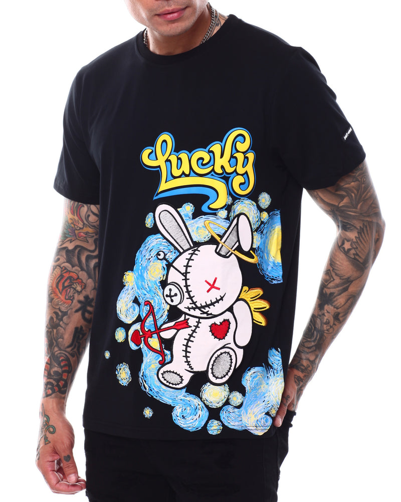 BKYS Starry Night Lucky Charm T-Shirt (Black) T744 - Fresh N Fitted Inc