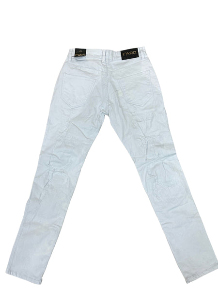 FWRD 'Bolt' True Stacked Denim (White) FW-33895A