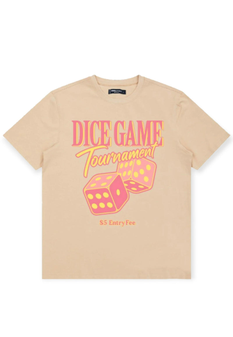 Roku Studio 'Dice Game Tournament' T-Shirt (Khaki) RK1480965 - Fresh N Fitted Inc