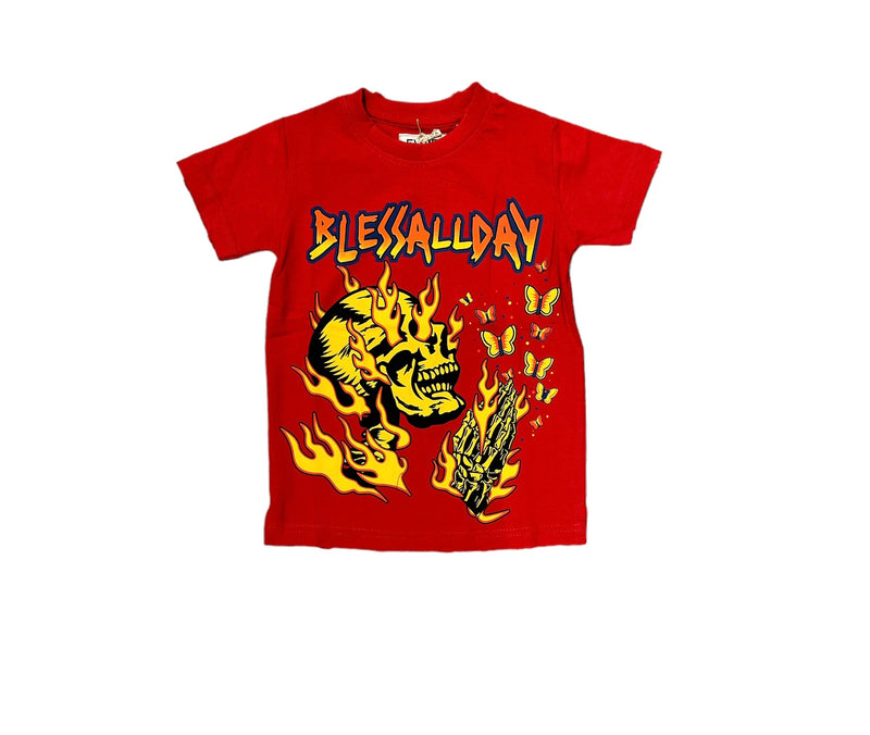 FWRD Kids 'Bless' T-Shirt (Red) FW-180368K/LK - Fresh N Fitted Inc