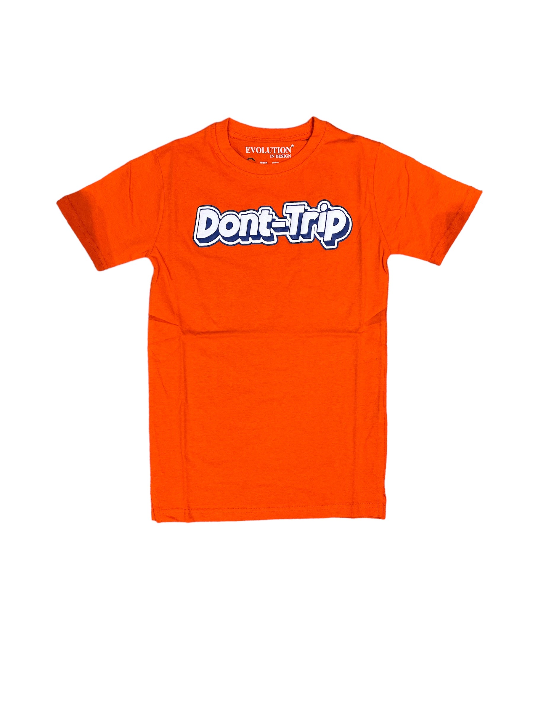 Evolution Kids 'Don't Trip' T-Shirt (Modern Orange) EV-180385LK