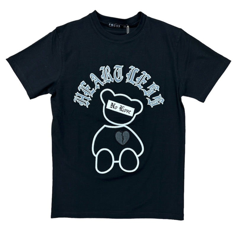 Focus 'Heartless' T-Shirt (Black) 80525S - Fresh N Fitted Inc