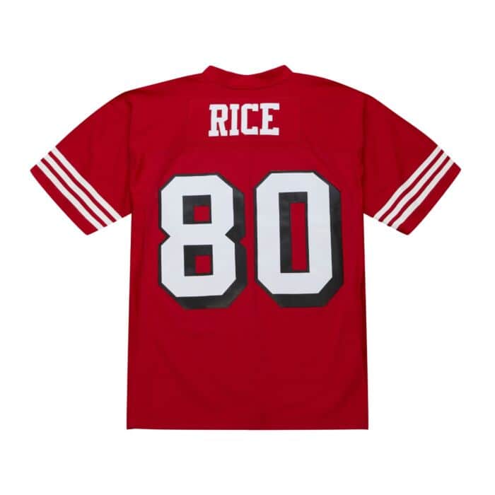 Mitchell & Ness San Francisco 49ers '1994 Jerry Rice' NFL Legacy Jersey (Red) LGJYAC19192 - Fresh N Fitted Inc