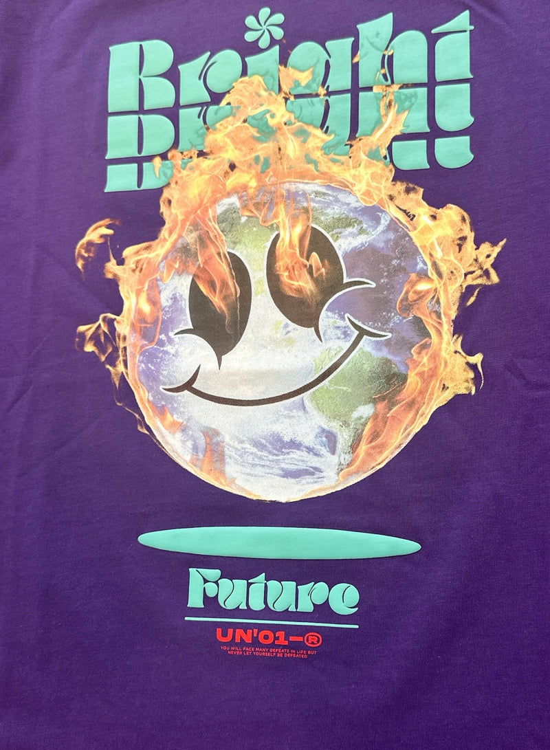 Highly Undrtd 'Bright Future' T-Shirt (Purple) US3141 - Fresh N Fitted Inc