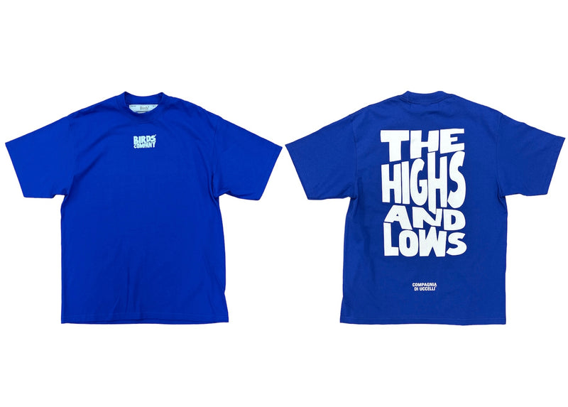 Birds "High Lows" Premium Royal Blue Oversized S/S T-Shirt - Fresh N Fitted Inc