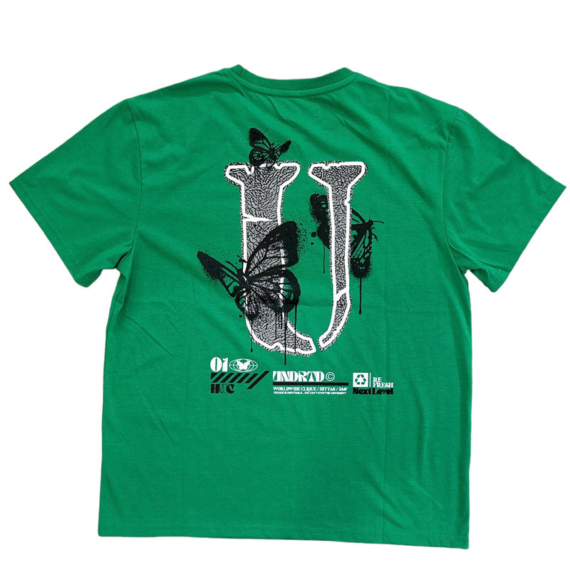 Highly Undrtd 'Elephat Clique Design' T-Shirt (Green) US3103 - Fresh N Fitted Inc