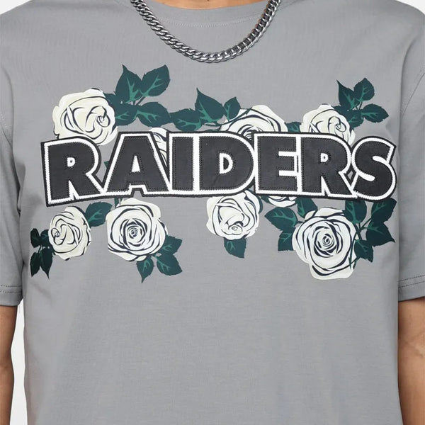 LAS VEGAS RAIDERS ROSES MESH BUTTON UP SHIRT (GRAY) – Pro Standard