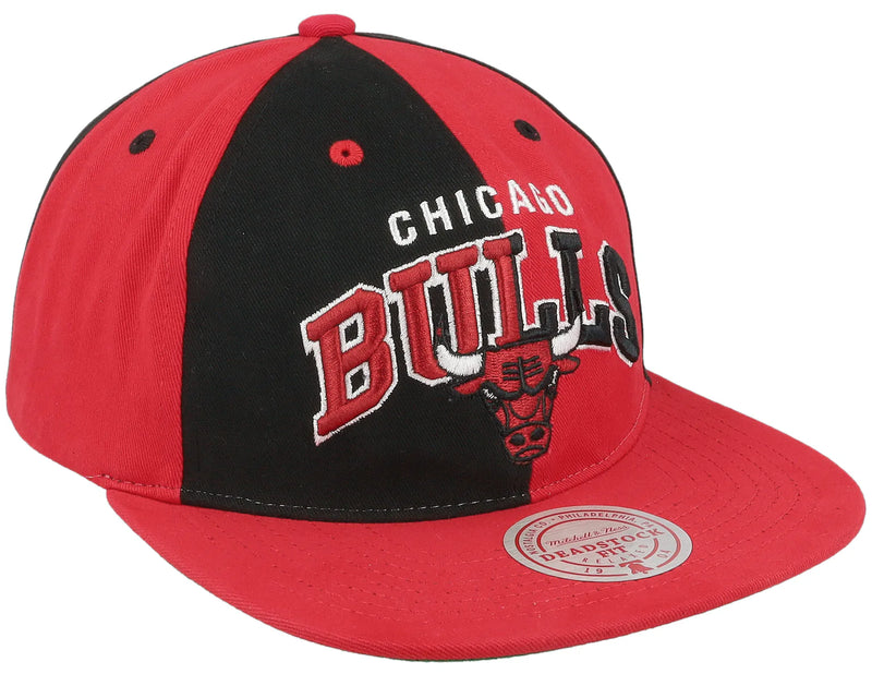 Mitchell and Ness PINWHEEL White-Black-Red Fitted Hat