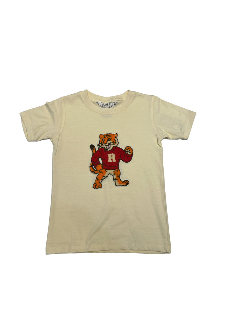 Rawyalty Kids 'Tiger' T-Shirt (Cream) RKT-000 - Fresh N Fitted Inc