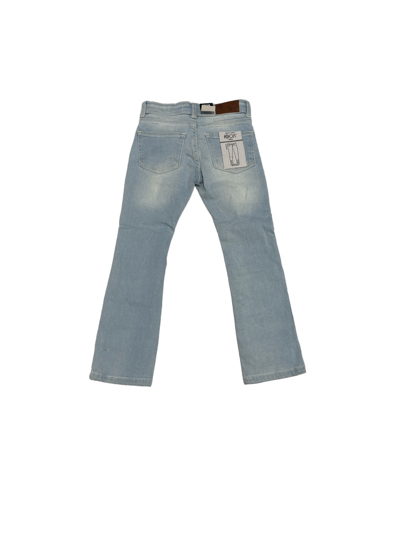 Focus Kids 'Ripped' Stacked Denim (Lt.Wash) 3364 - Fresh N Fitted Inc