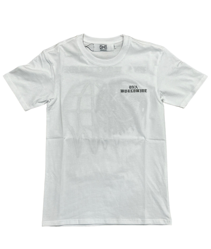 DNA 'WorldWide' T-Shirt (White/Grey) - Fresh N Fitted Inc