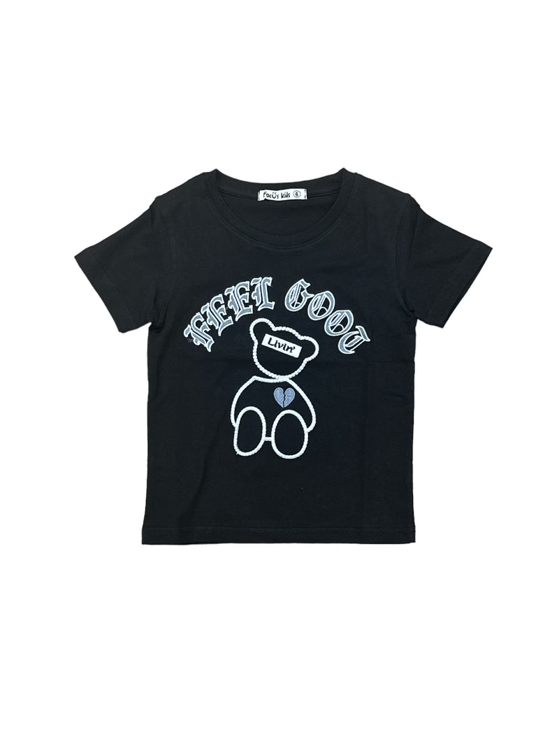 Focus Kids 'Feel Good' T-Shirt (Black) 80525K/JB - Fresh N Fitted Inc