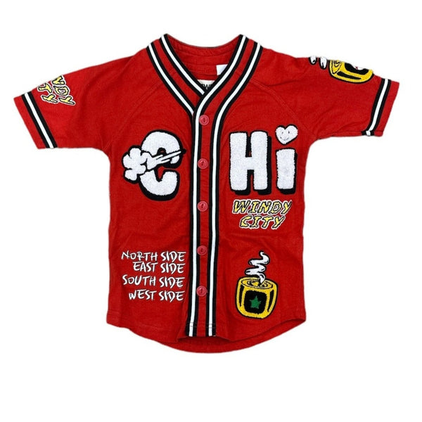 FWRD Kids 'Chicago Baseball ' Jersey (Red) FW-180389K/LK