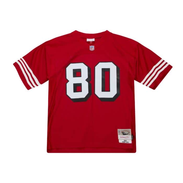Mitchell & Ness San Francisco 49ers '1994 Jerry Rice' NFL Legacy Jersey (Red) LGJYAC19192 - Fresh N Fitted Inc