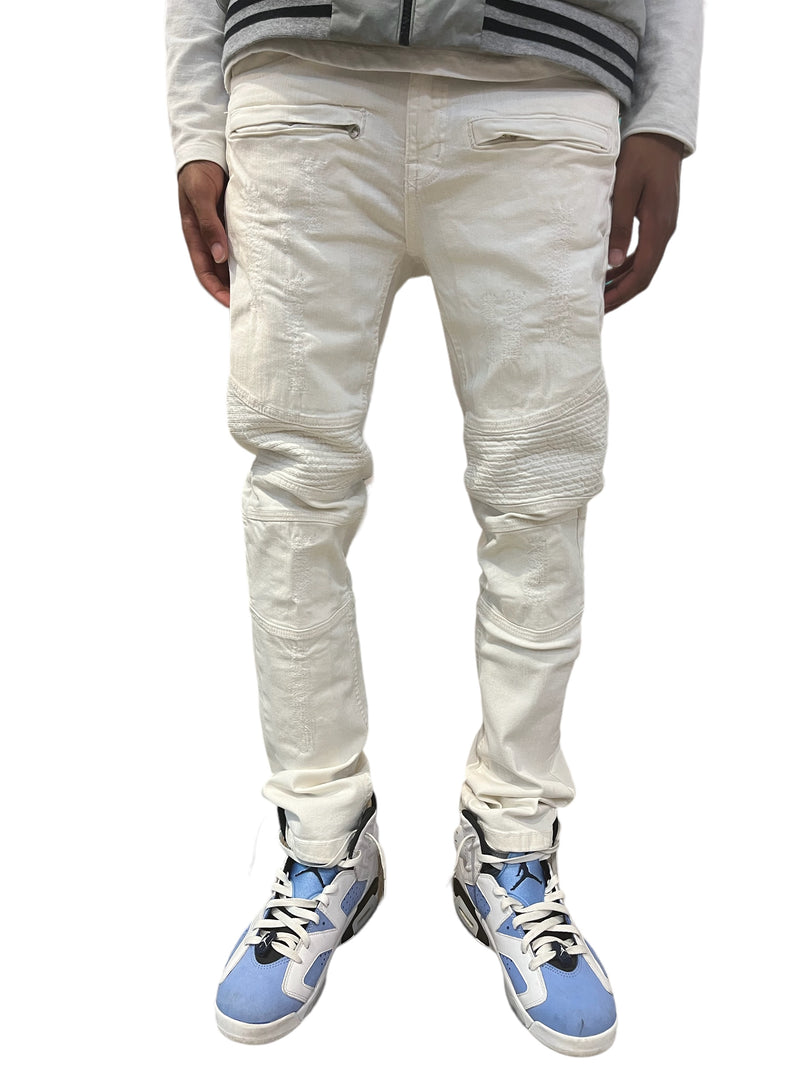 De Largent Jeans (White) FNF1001 - Fresh N Fitted Inc