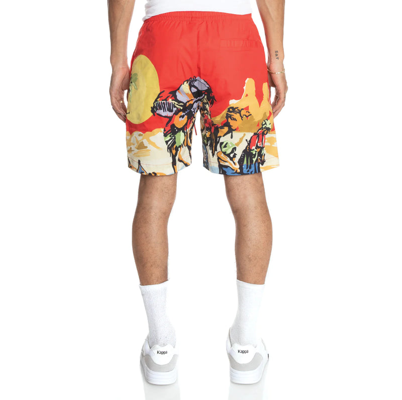 Kappa 'Authentic Oasis' Shorts (Red) 361I4TW - Fresh N Fitted Inc