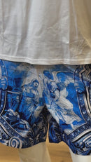 Rebel Minds 'Blessed And Gifted' Board Shorts (Blue) 151-918
