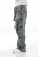 Stylo Blue Buckled Baggy VTR 3 BKL (Blue) - FRESH N FITTED