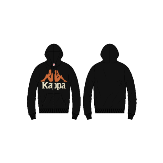 Kappa 'Authentic Awert 2' Hoodie (Jet Black) - Fresh N Fitted Inc