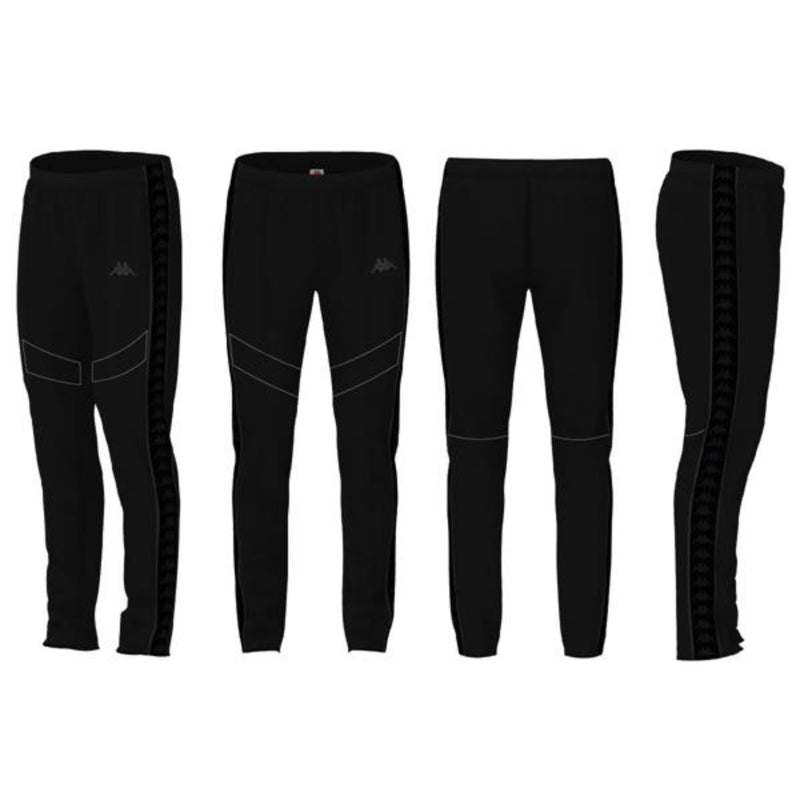 Kappa '222 Banda Aderno' Track Pants (Black-Jet Black) 37178ZW - Fresh N Fitted Inc