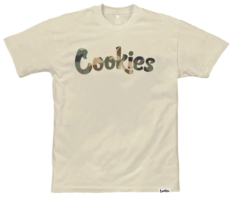 Cookies 'Original Mint' T-Shirt (Cream/Green Camo) 1564T6661 - Fresh N Fitted Inc