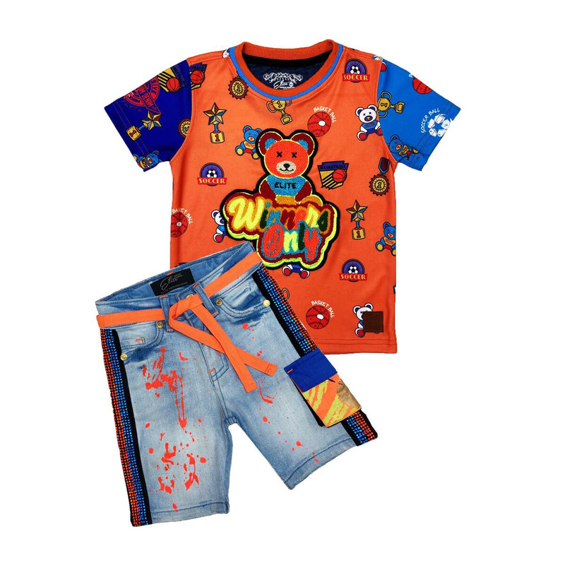 Elite Denim Kids 'Sporty' T-Shirt 4036-JR - Fresh N Fitted Inc