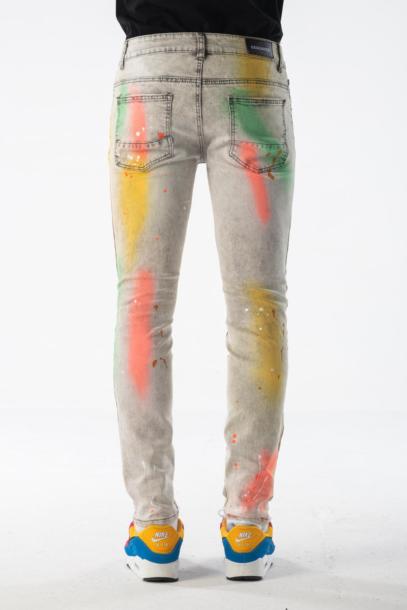 GSQUARED 'Painted Distressed' Denim (LT Grey) SQ331 - Fresh N Fitted Inc