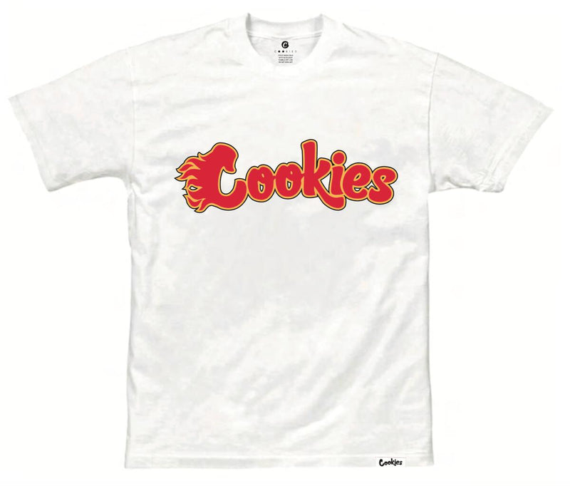 Cookies 'Flames' T-Shirt (White) 1555T5551