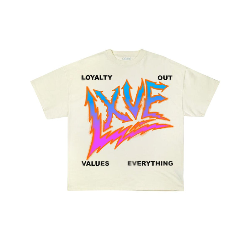 L.O.V.E. 'LXVE' T-Shirt (White) - Fresh N Fitted Inc