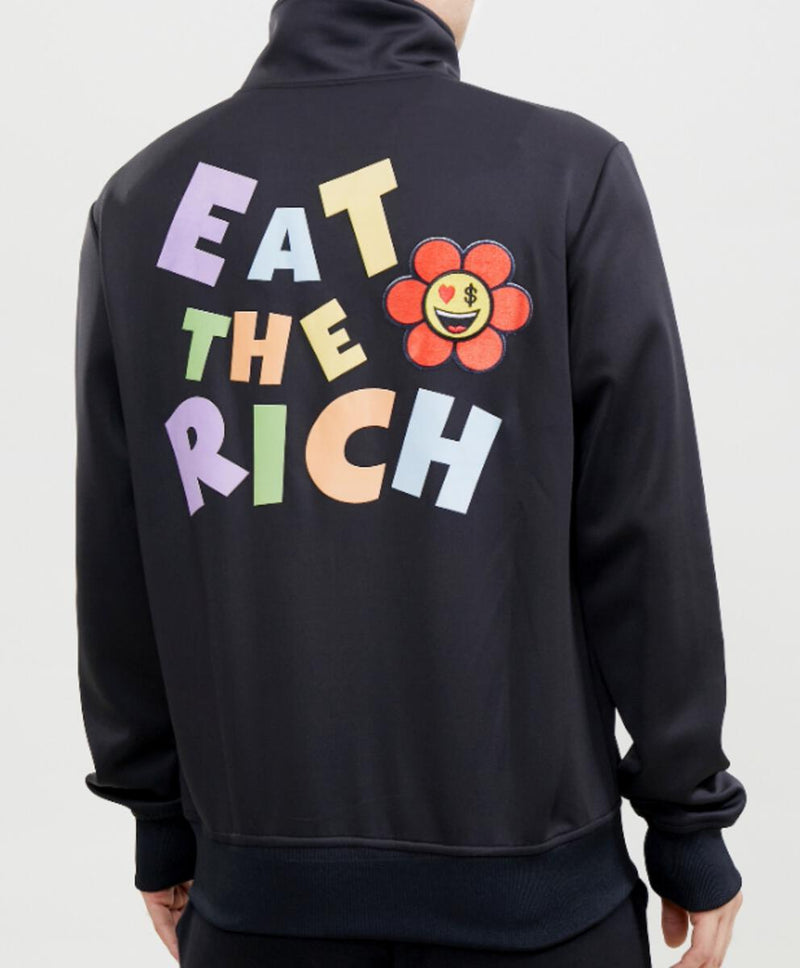 Roku Studio 'Floral Eat The Rich' Track Jacket (Black) RK6480611