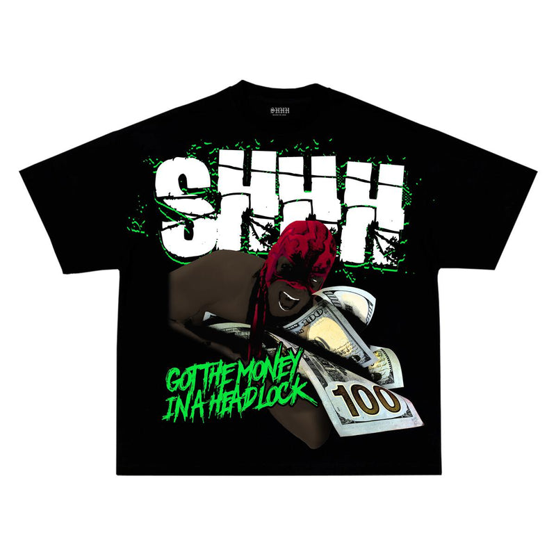 SHHH 'Headlock' T-Shirt (Black) - Fresh N Fitted Inc