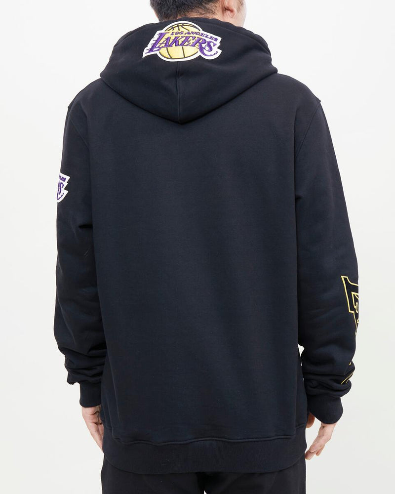 Pro Standard Los Angeles Lakers Stacked Logo Hoodie (Black) BLL552613 - Fresh N Fitted Inc