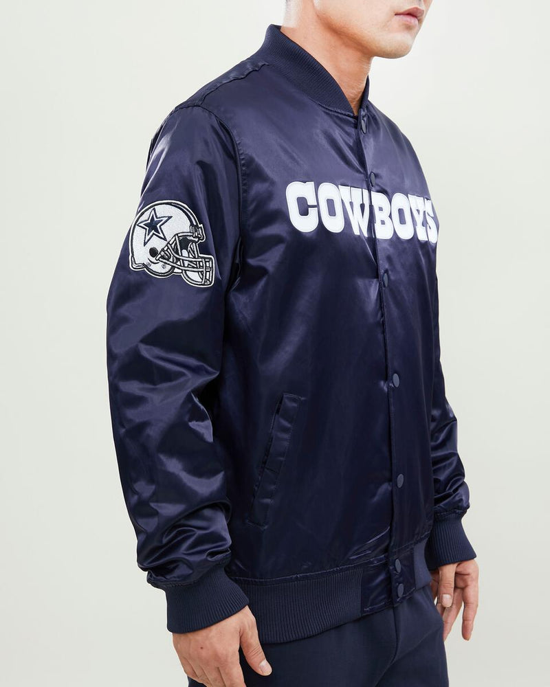 Pro Standard Dallas Cowboys Satin Jacket (Navy) FDC640947 - Fresh N Fitted Inc