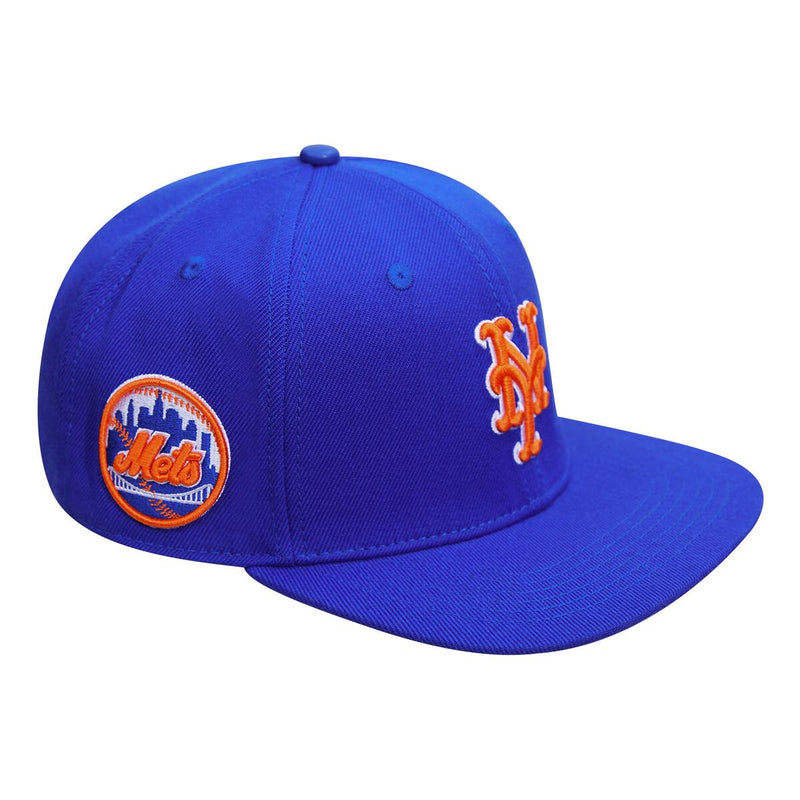 Pro Standard New York Mets Logo Snapback Hat (Royal) LNM731935 - Fresh N Fitted Inc