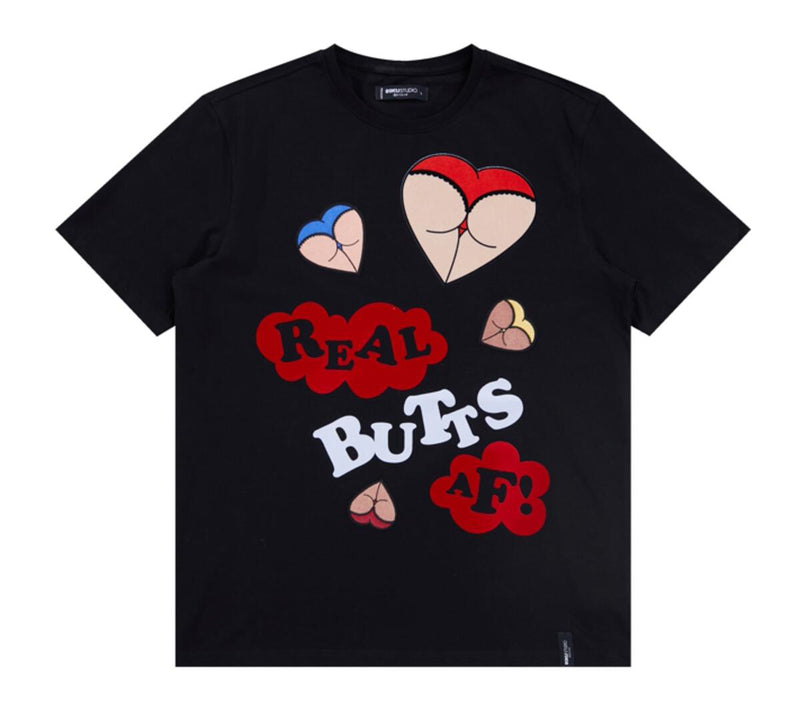 Roku Studio 'Real Butts' T-Shirt (Black) RK1480713 - Fresh N Fitted Inc