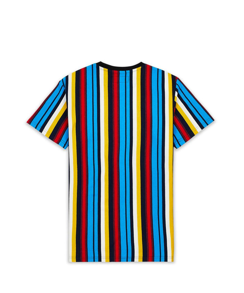 Reason 'Drippin' T-Shirt (Striped/Blue/Black) TSB69 - Fresh N Fitted Inc