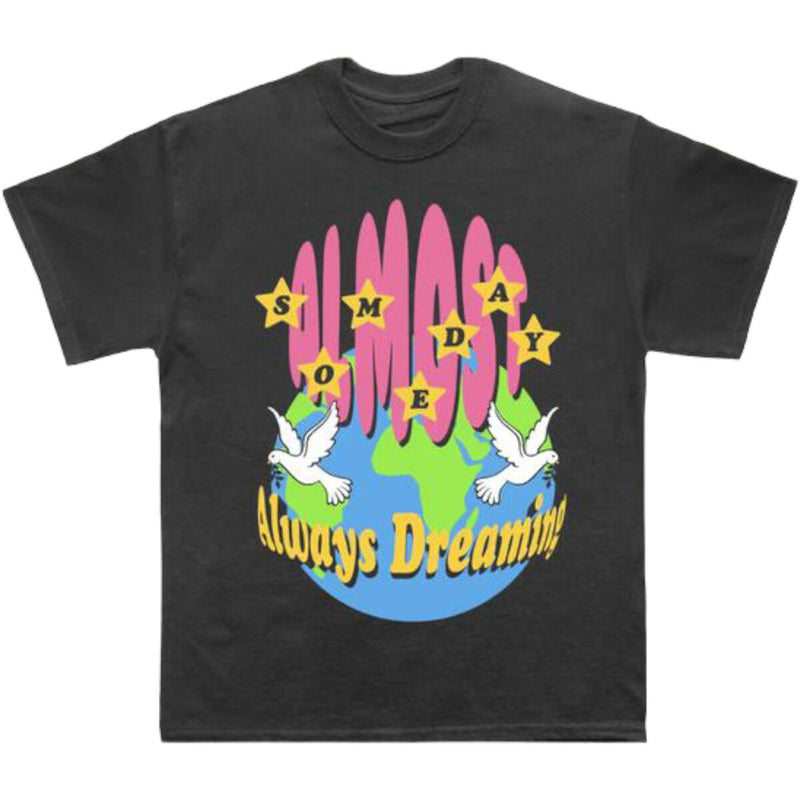 Almost Someday 'Dreaming' T-Shirt (Black) ALSOC2-10